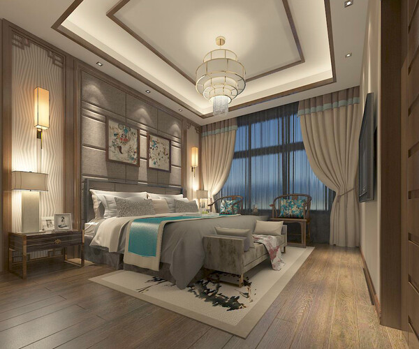 ArtStation - Bedroom - Contemporary - 9434 | Resources