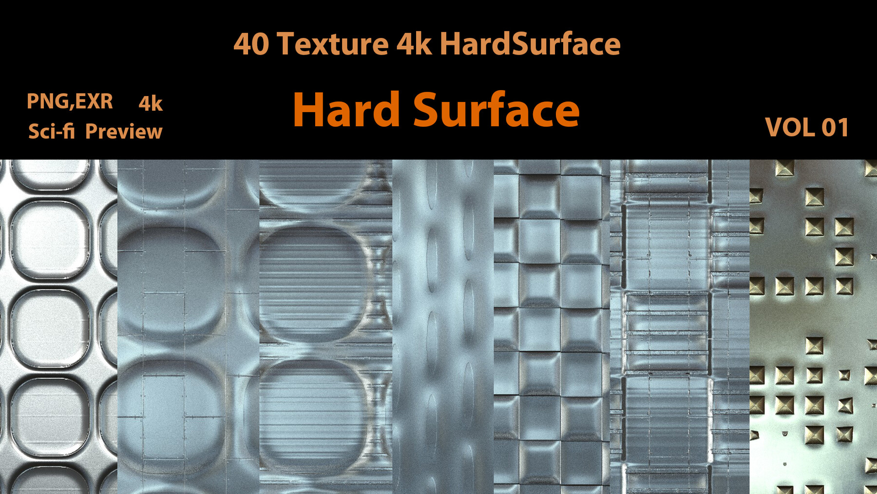 ArtStation 40 Hard Surface TextureVOL 01 Resources