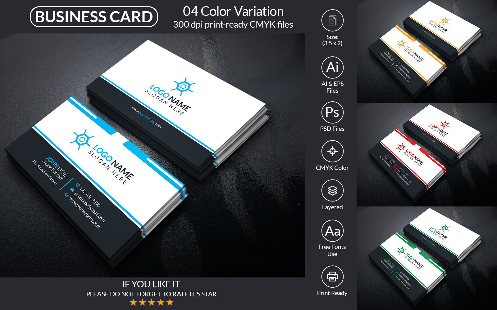 ArtStation - Business Card Design Template | Artworks