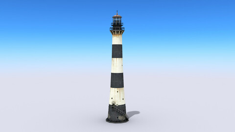 Port Canaveral Lighthouse Low-poly 3D model