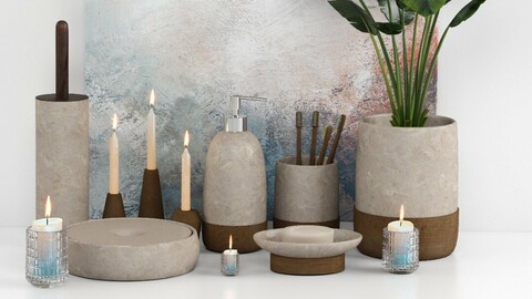 18 object -Bathroom accessories