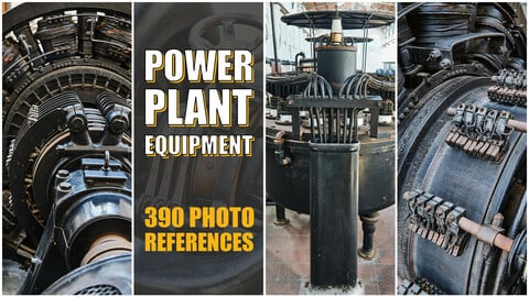 Power Generation Plant Equipment. Hardsurface, mechanics, panels, switchers, devices etc.