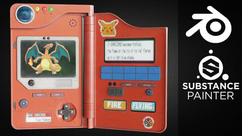 Creating a Pokedex from Start to Finish in Blender and Substance