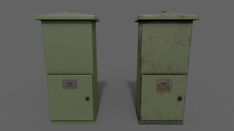 PBR Electric Box (DarkGreen) Ver.4