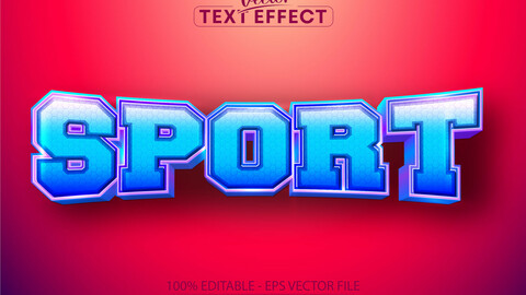 Sport text, sport style editable text effect