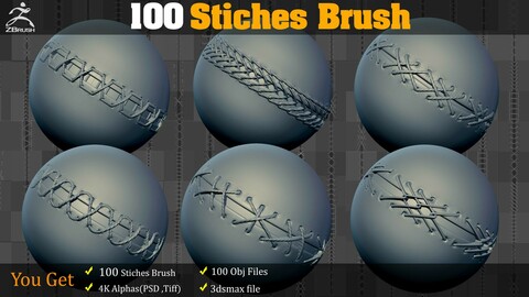 100 Stiches Brush + Alpha
