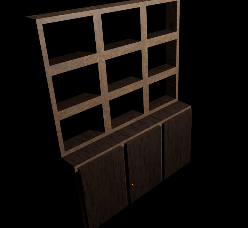 ArtStation Wooden Cupboard Game Assets