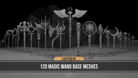 120 Magic Wand Basemeshes
