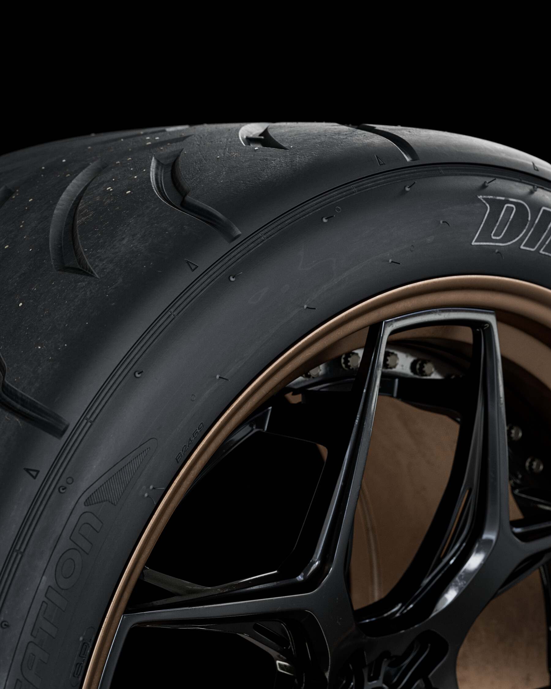 ZEROFIGHTER DUNLOP DIREZZA 03G SEMI-SLICK TIRES 195-55R15 ZEROF