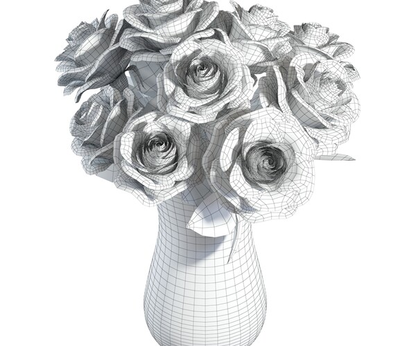 Jelimate White Gray Frosted Rose Flower Resin Mannequin Hand Model