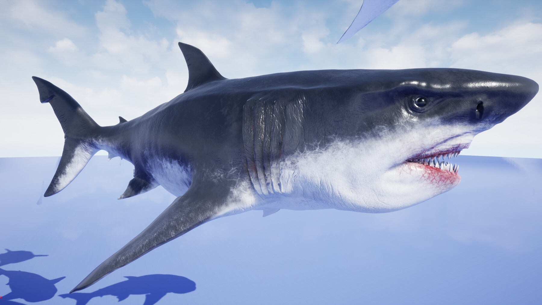 Megalodon shark kaiju monster miniature games rpg (6NKF3752S) by MicroRealms