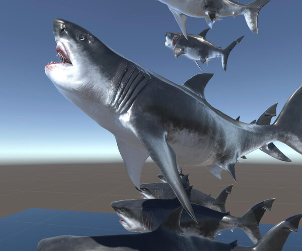 ArtStation - MEGALODON - Sea Monster Series 5 | Game Assets