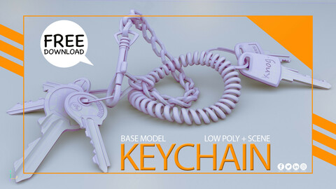 *FREE KeyChain and Carabiner 3D Model