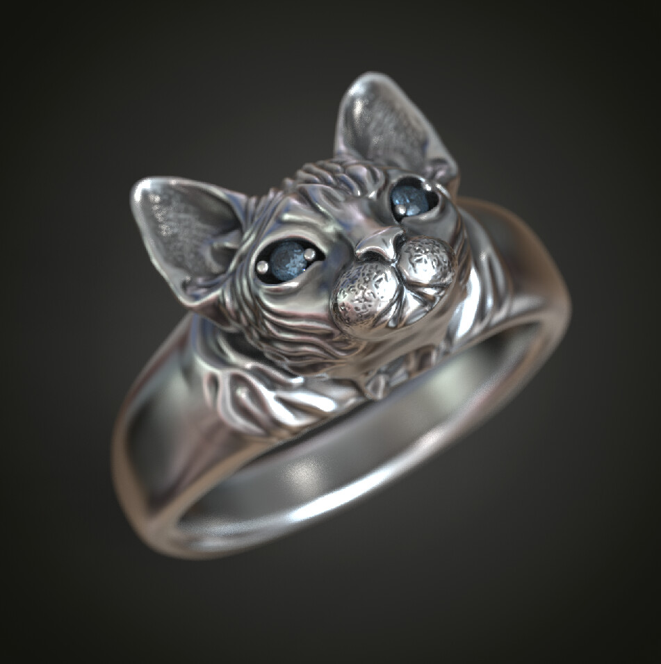 sphynx cat ring