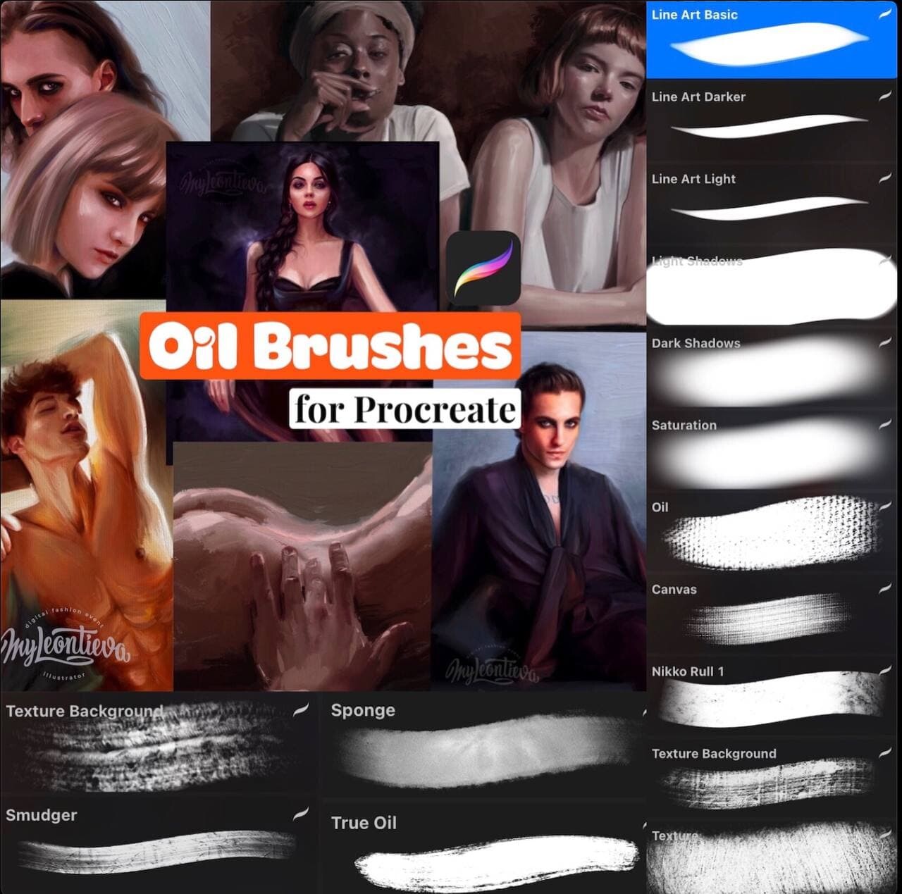 ArtStation - Oil brushset for Procreate | Brushes