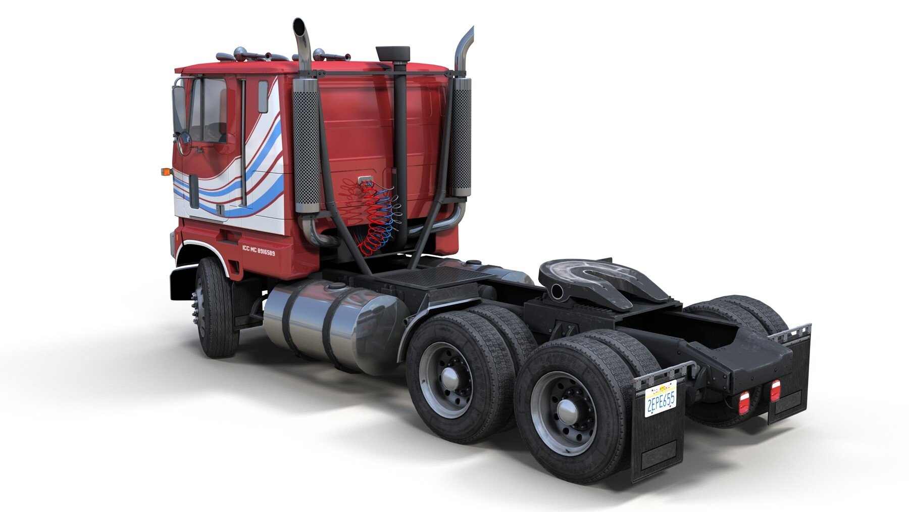 ArtStation - Industrial cabover tanker semitruck | Game Assets