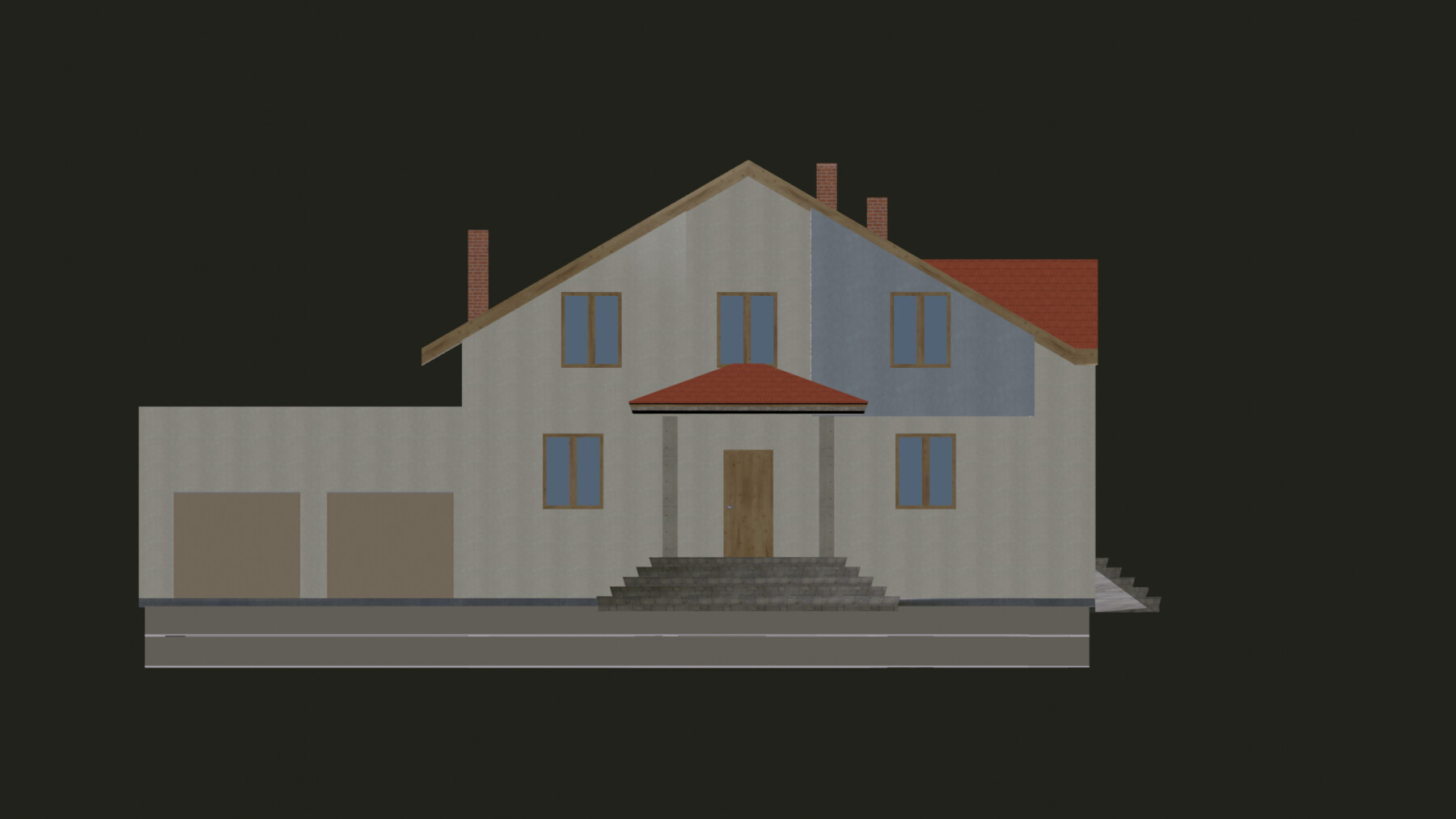 ArtStation - Low Poly HOUS Game Redy Free Low-poly 3D Model | Game Assets