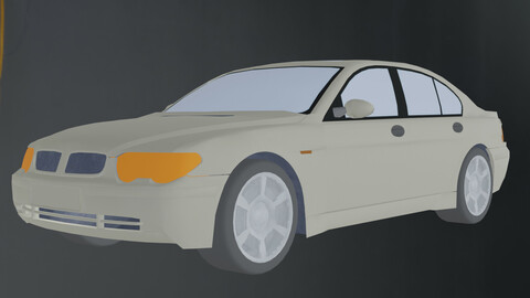 low poly CAR FREE low-poly 3d model game ready Free low-poly 3D model