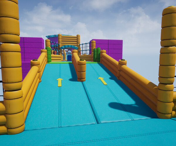 Artstation Fun Obstacle Course Vol 1 For Unreal And Unity Game Assets 0705