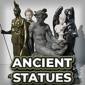 ArtStation - Ancient Statues UE4 FBX 3DS | Game Assets