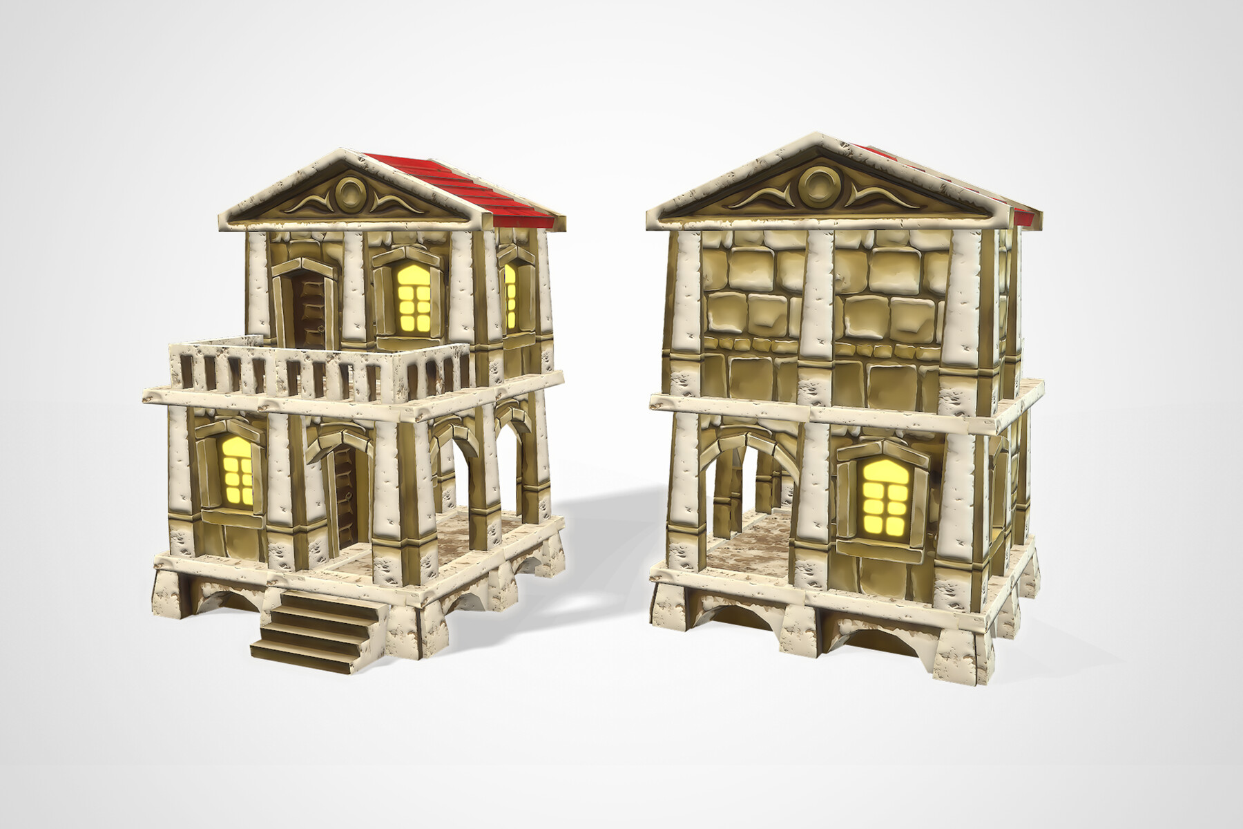 ArtStation - Rome RTS Fantasy Buildings | Game Assets