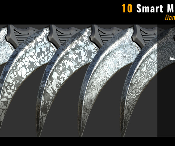 Artstation 10 Damascus Steel Smart Materials Resources