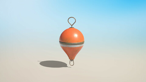 Mooring Buoy PBR Low-poly 3D model