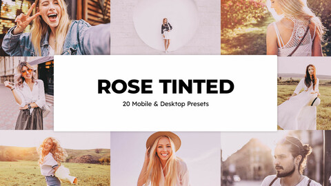 20 Rose Tinted LUTs and Lightroom Presets