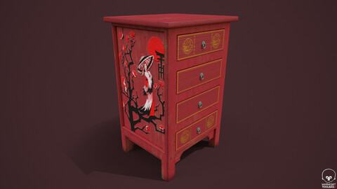 Chinese Bedside Table