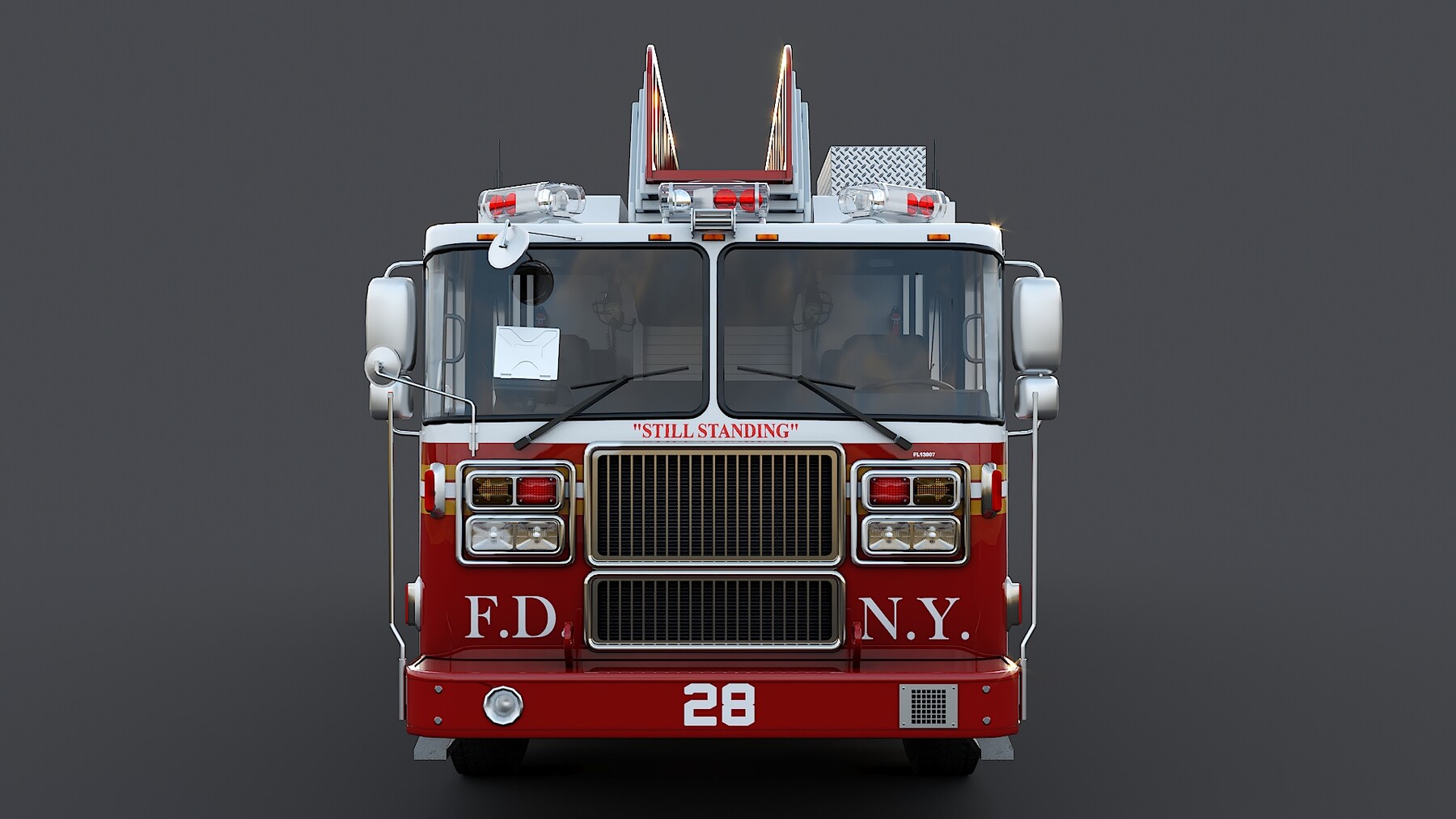 ArtStation - Fire Truck Ladder FDNY | Resources