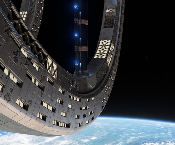 ArtStation - Mega Artificial Gravity Space Station | Resources