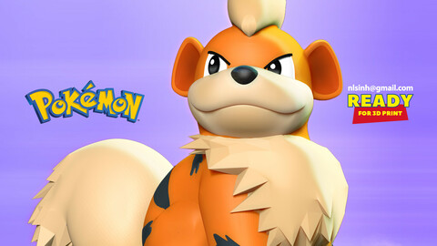 Growlithe - Pokemon Fanart