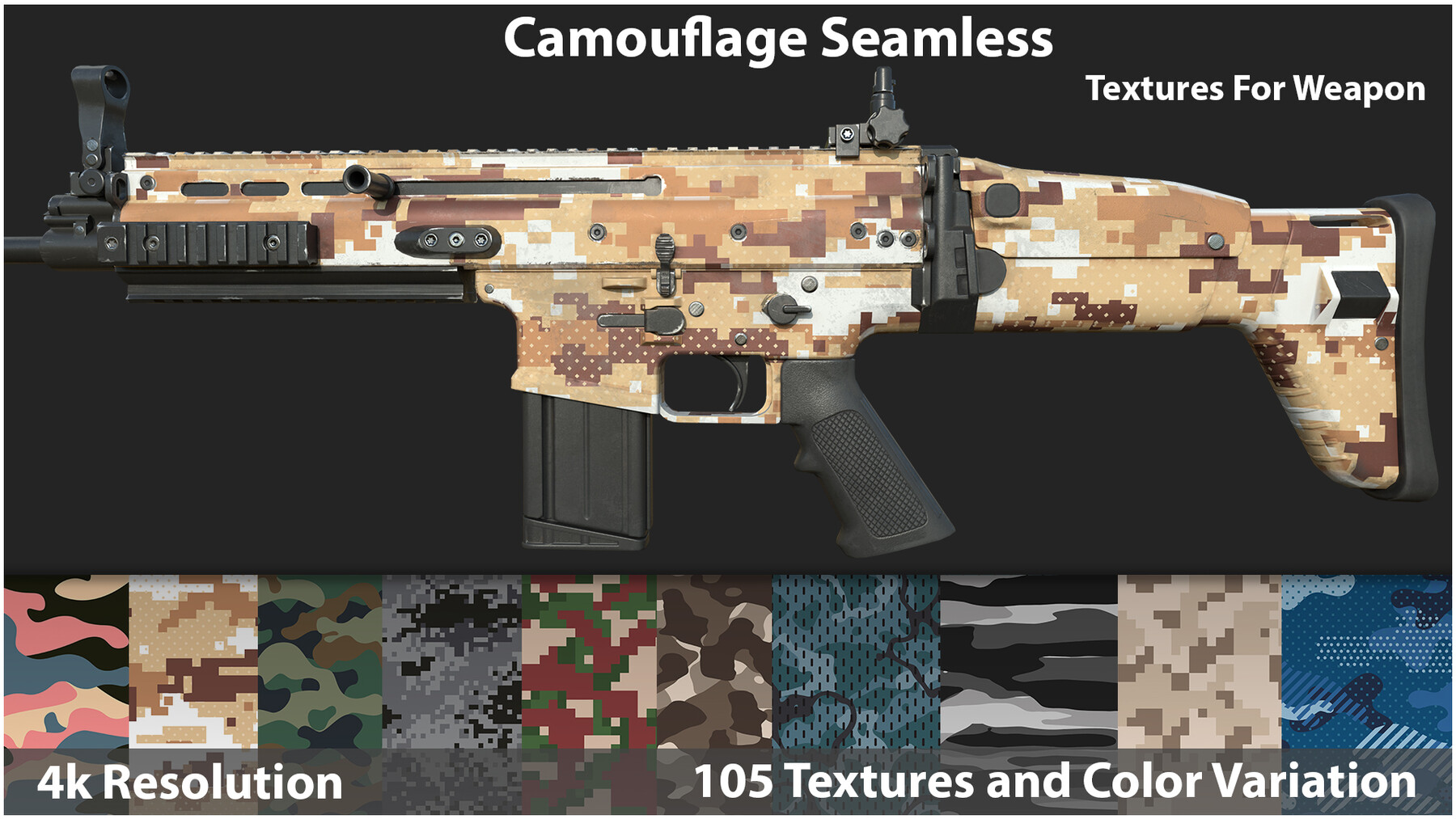 ArtStation - Camouflage Seamless - Textures For Weapon