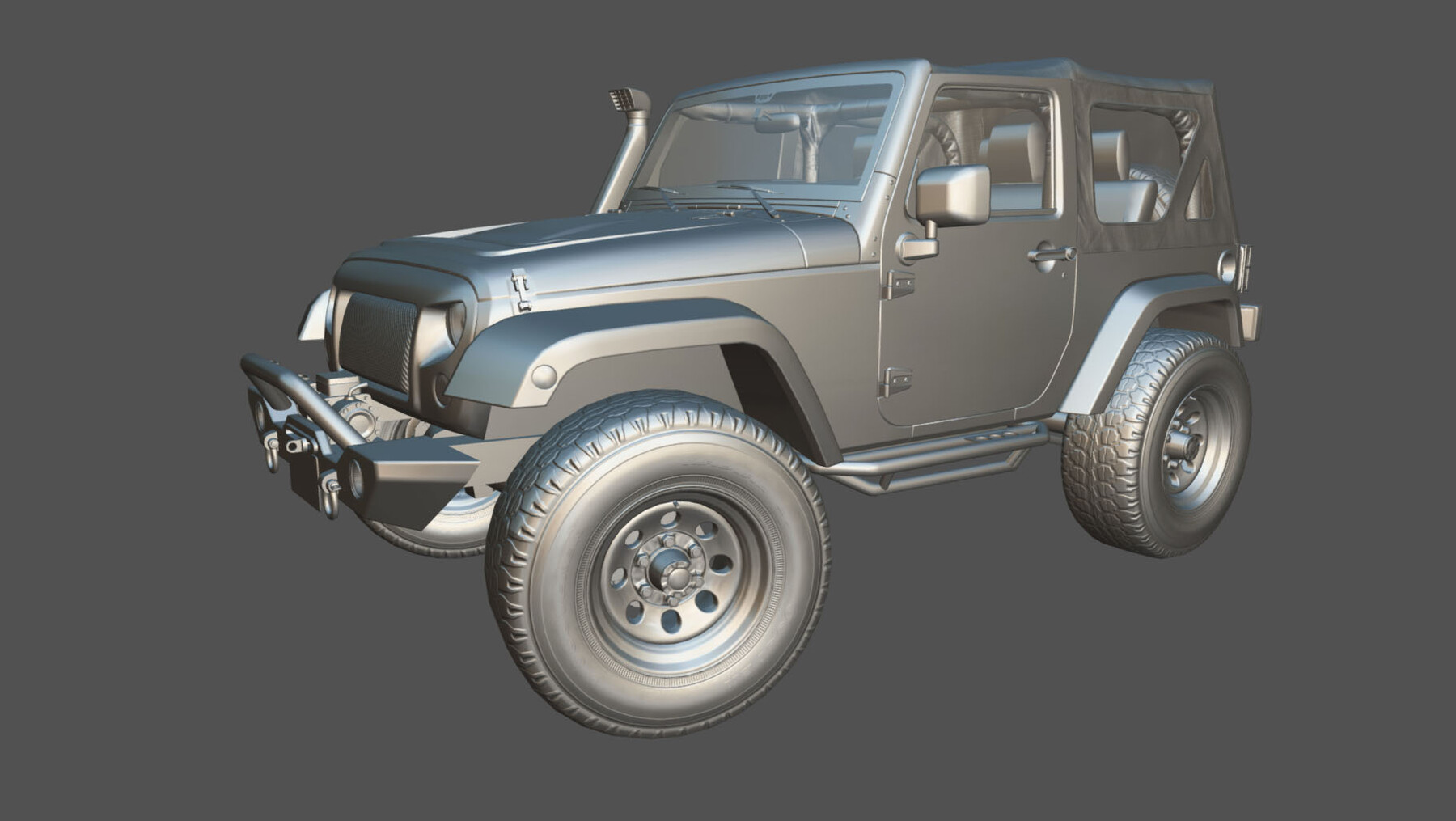 ArtStation - Jeep Wrangler custom offroad | Game Assets