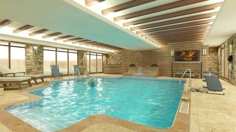 3D Interior Swimming Pool