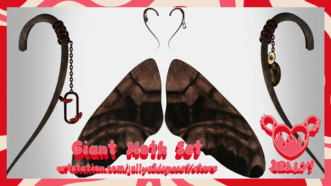 Giant Moth Set [3D ASSET]
