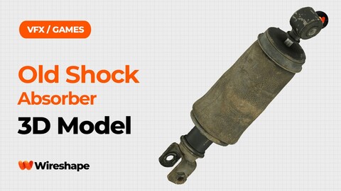 Old Shock Absorber Raw Scanned 3D Model