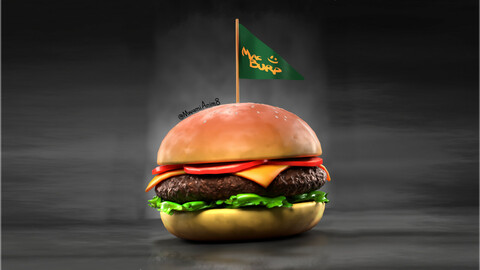 Stylized Burger (Mac Burp Burger)