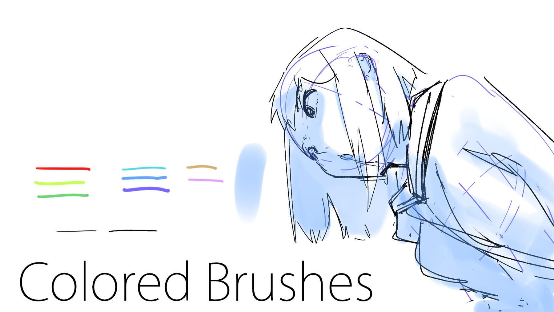 ArtStation - Colored brushes for animation and undersketch (for csp ...