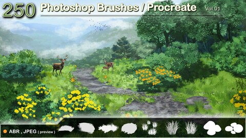 Photoshop Brushes / Procreate    vol 01