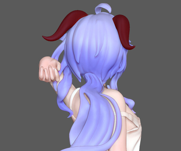 ArtStation GANYU GENSHIN IMPACT CUTE GIRL GAME CHARACTER ANIME 3D