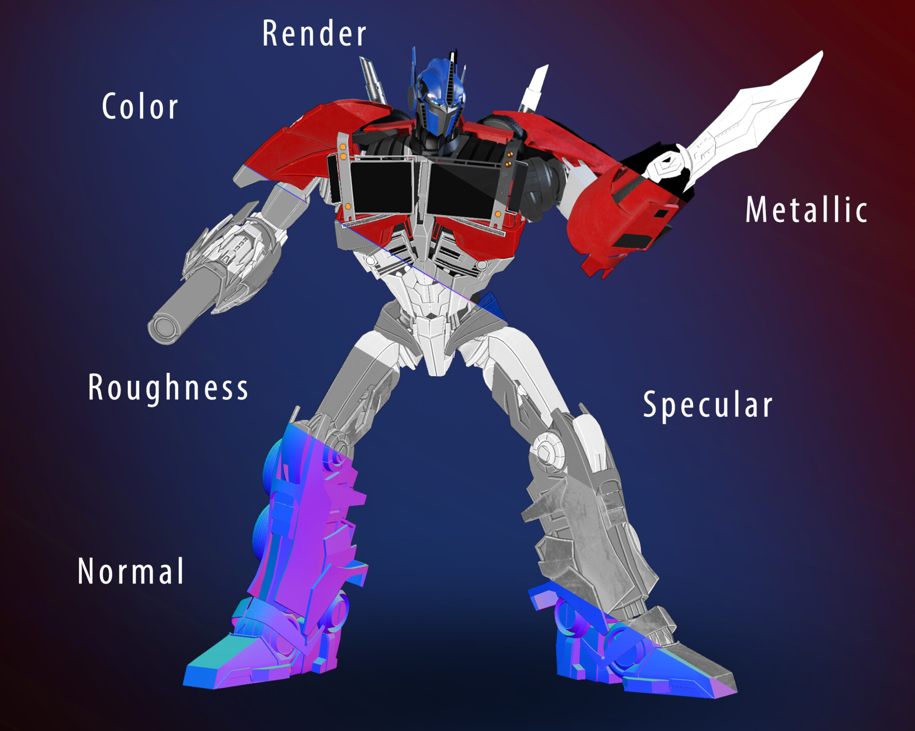 Optimus Prime Transformers Prime Rig - 3D Model by billnguyen1411