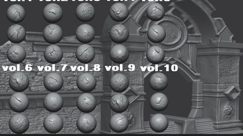 Stone Cracks Brushes 10 Volumes