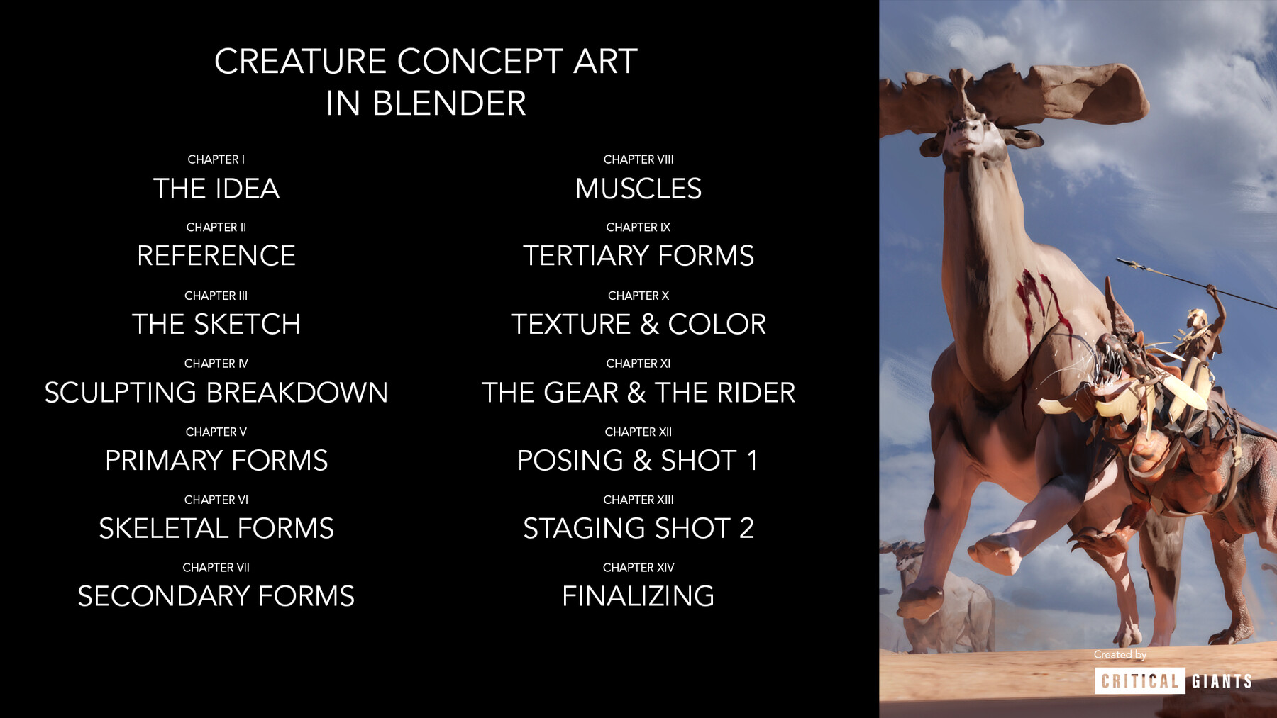ArtStation Creature Concept Art In Blender Tutorials