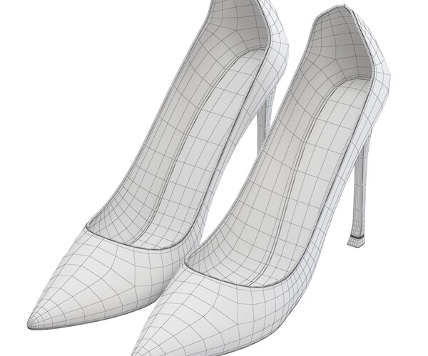 ArtStation - 3D Model / Shoes 01 / High Heel Shoes / Dior D-Moi Pump |  Resources