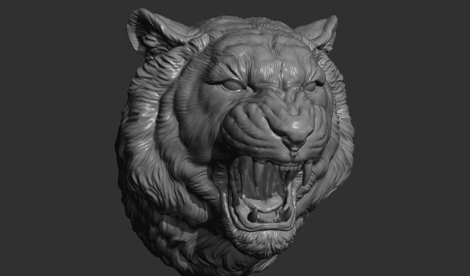 ArtStation - Tiger grin roar | Resources