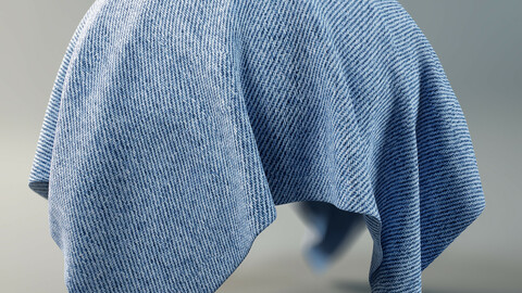 PBR - JEAN FABRIC, VAQUERO - 4K MATERIAL