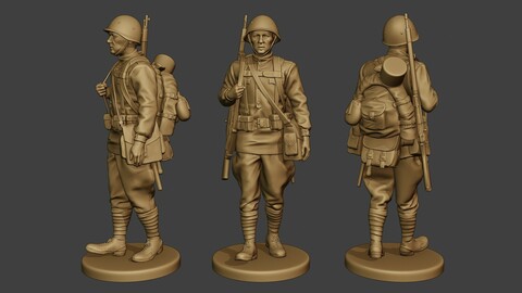 Russian soldier ww2 Walk R1