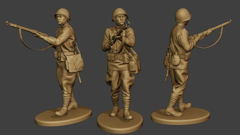 Russian soldier ww2 Walk5 R1