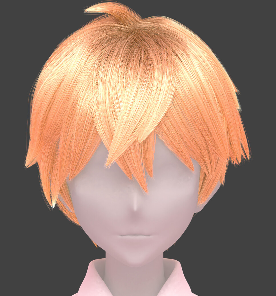 ArtStation - anime Hairstyle